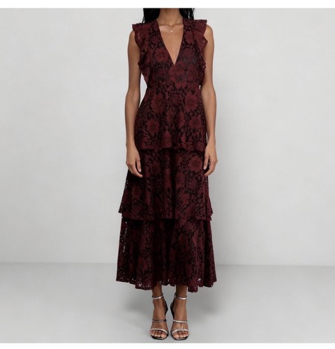 Lulus molinetto burgundy lace - lulus,