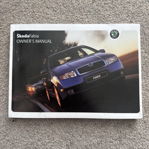 Skoda fabia owners - skoda, manual