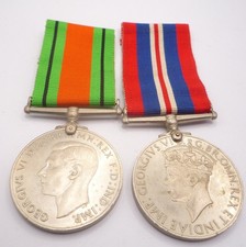 WW2 DEFENCE AND WAR MEDAL PAIR