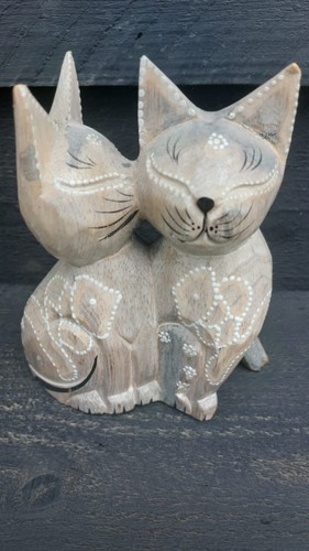 Hand carved wooden kissing - wooden,