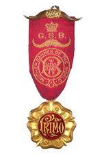 Antique Vintage Old The RAOB Buffaloes Members Gilt Ename Jewel Medal