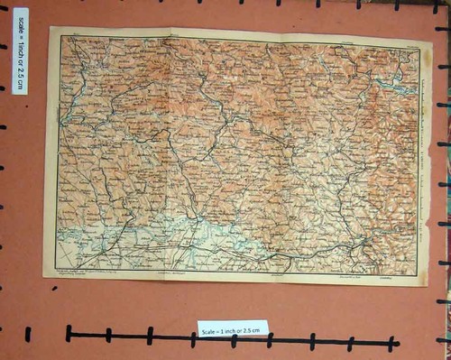 Original old antique - original, map