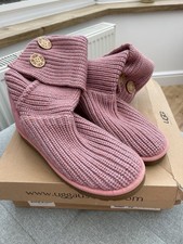 WOMENS GENUINE PINK CARDI UGG