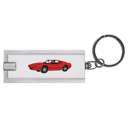 Red sportscar led - sportscar', keyring
