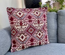 Burgundy Kilim Cushion Cover