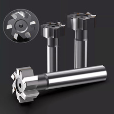 Ø 16-32mm Carbide Tipped T Slot Milling Cutter Metalwork Cutting Tool Mill End