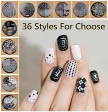 36 Styles Nail Art Stamp Template Stamping Plates Lace Tartan UK