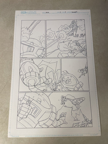 Avengers original comic - original, art