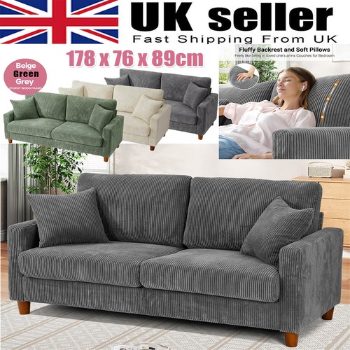 Modern seater corduroy sofa - 3,