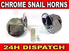 Pair CHROME Snail style Air