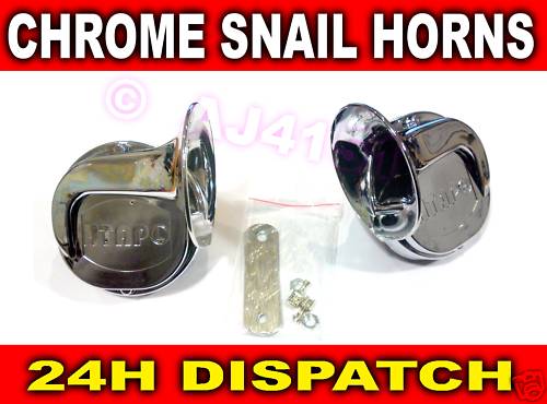 Pair chrome snail style - chrome,