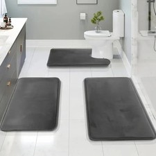 3PCS Bathroom Mat Set Toilet