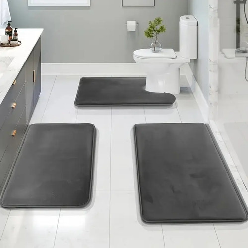3pcs bathroom mat - mat, toilet