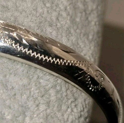 Vintage hinged bangle with - vintage,