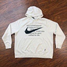 Nike Hoodie Mens 2XL XXL White