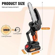 Mini Chainsaw Cordless 6 Inch