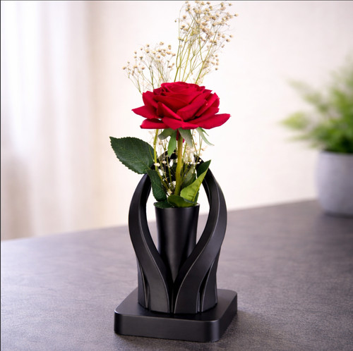 Modern sculptural vase with - modern,