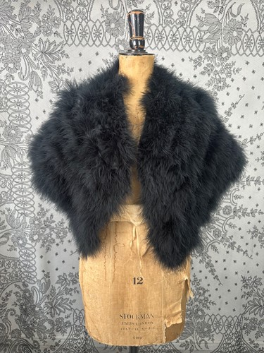 Vintage black feather ladies - vintage,