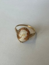 Vintage Shell Cameo Hallmarked