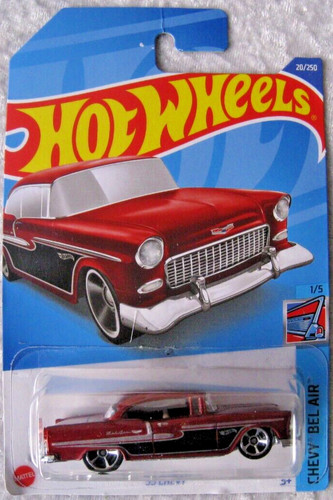 Hot wheels 1955 chevy - chevy, red