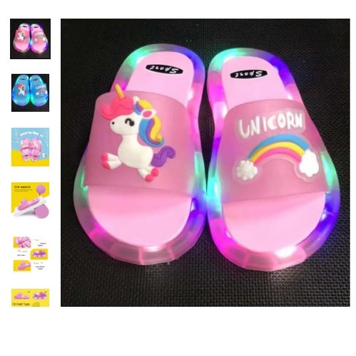 Girl slippers children - girl, led