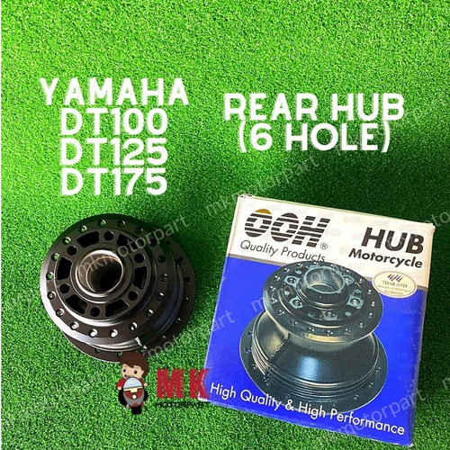 Rear wheel hub - black, sprocket