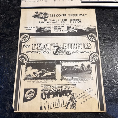 Seekonk speedway flyer - seekonk,