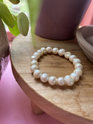 Freshwater real pearl bracelet - real,