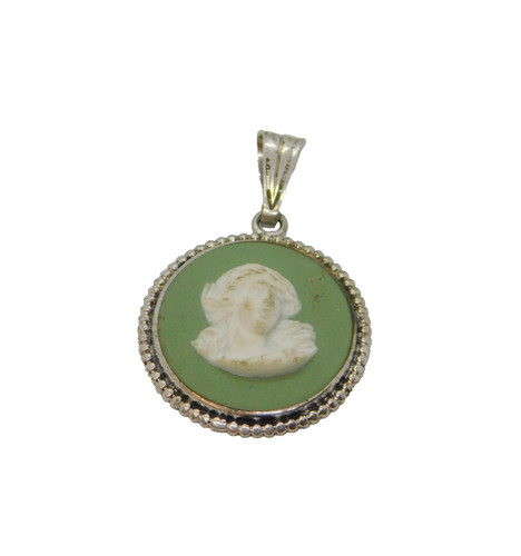 Sterling silver wedgwood green - silver,