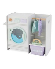 Little town wooden launderette - town,