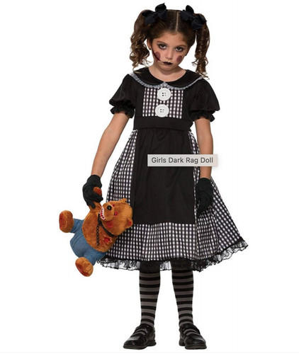 Girls dark rag - rag, costume
