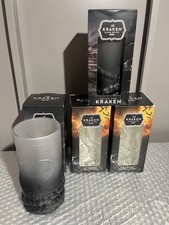 The Kraken Rum Tentacles Highball Solid Heavy Glass 35cl 350ml In Gift Box x 4