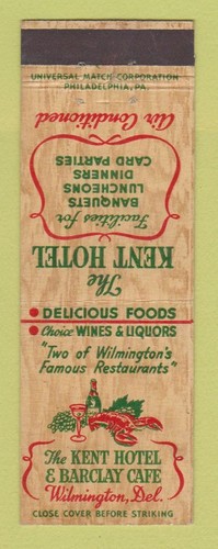 Matchbook cover kent - cover,