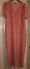 Ladies Size 24  ‘Small 24’ All In One One-Piece Summer  Floral George Jumpsuit