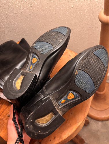 Ariat black leather tall field - leather,