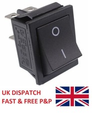 Off(On) Momentary Spring Loaded Rectangle Rocker Switch DPST
