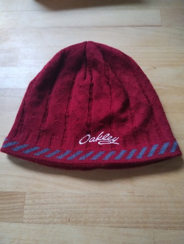 Oakley beanie adult hat maroon - oakley,