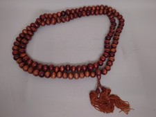 Vintage wooden mala prayer - wooden,