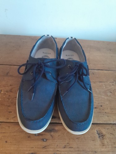 Burtons canvas navy - deck, shoes