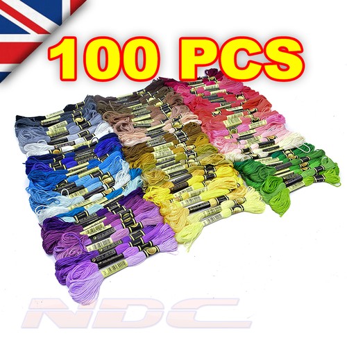 100 mix colours cross stitch - x,