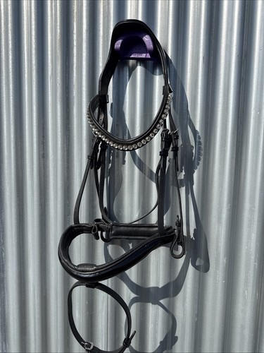 English leather snaffle bridle - english,