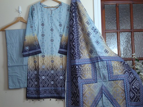 Gul ahmed chunnri printed - ahmed, lawn