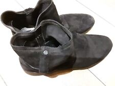 Carvela Black Suede Flat Ankle Pixie Boots Eu39 Uk 6 Vgc