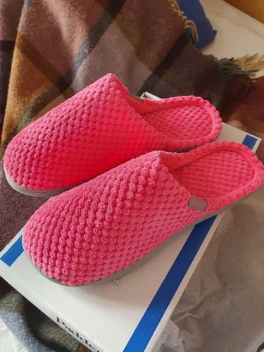 Ladies pink padders slippers - pink,