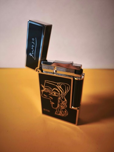Dupont brass gas lighter - dupont,