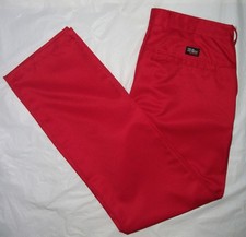 NEW OSCAR JACOBSON WPS GOLF PANTS TROUSERS Sport CHINOS Red Walking W 36 L 32