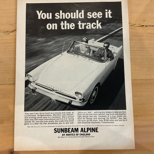 Vintage sept 1964 sunbeam - sept,