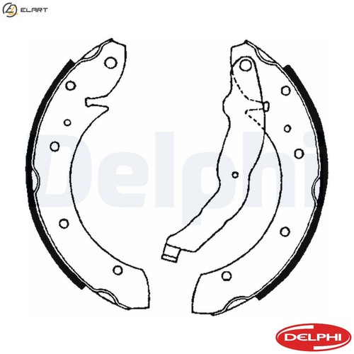 Brake shoe set ls1634 - shoe, bmw