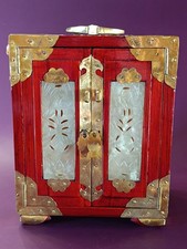 Vintage Asian Chinese Decorative Jewellery Box / Storage / With Drawers