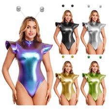UK Womens Metallic Shiny Space